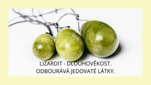 Yoni vajíčko zelený Lizardit