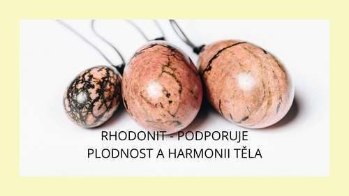 Yoni eggs Rhodonite
