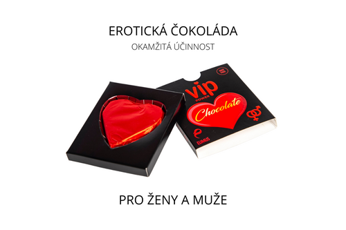 VIP čokoláda na podporu erekce - dárek 1 dávka 
